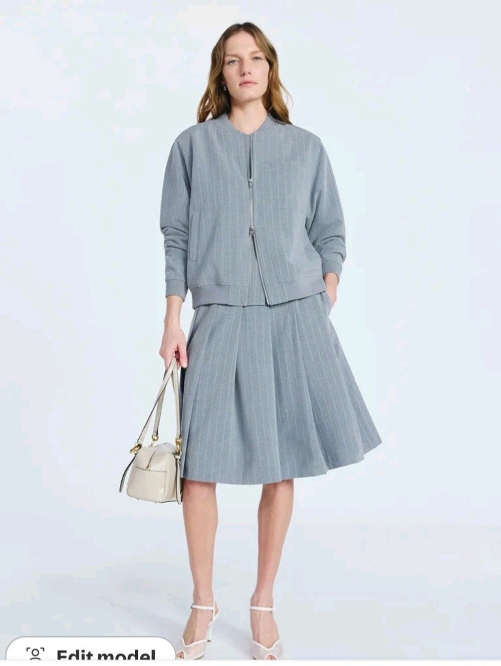 ✨ NWT SCOOP GRAY PINSTRIPE 2-PIECE SET✨️